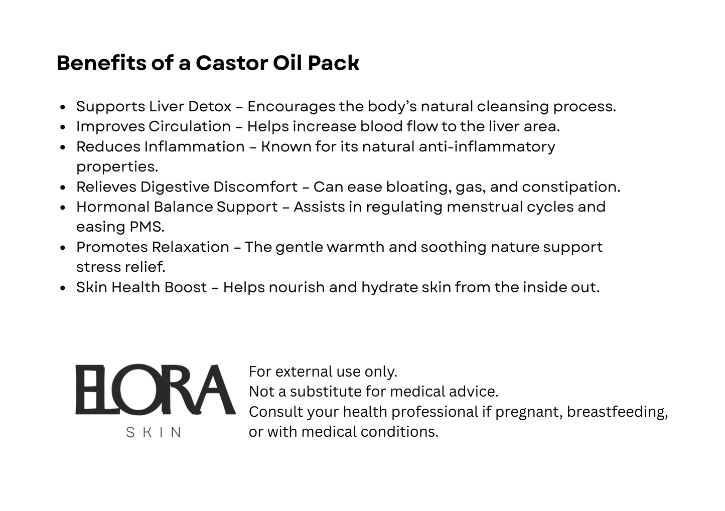 Organic Liver Detox Castor Oil Pack Kit